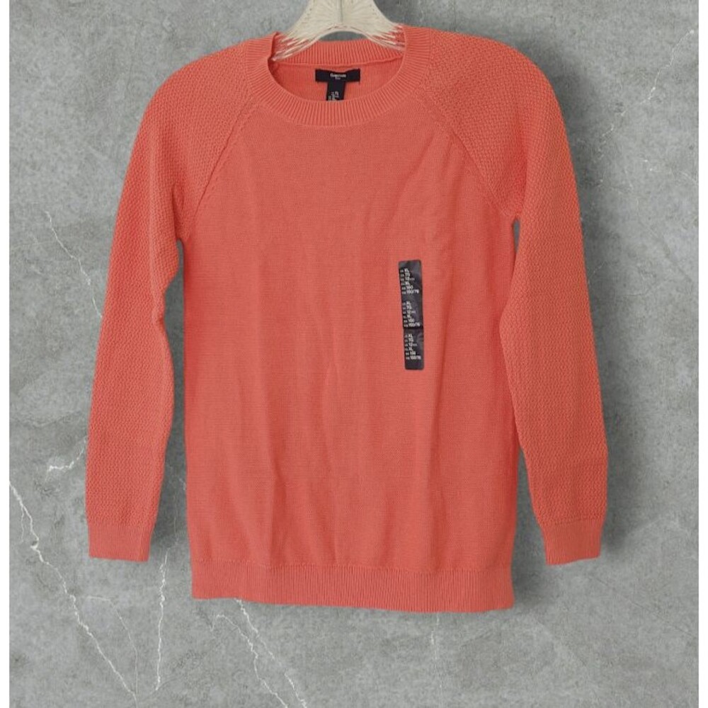 Gap Kid Girls Long Sleeve Crew Neck Salmon Knit Sweater Size XL